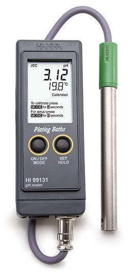 рН-метр/термометр для гальванических ванн HANNA HI 99131N (-2...+16 pH, pH/T)