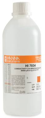 Калибровочный раствор 80000 мкСм/см HANNA HI 7034L (500мл)