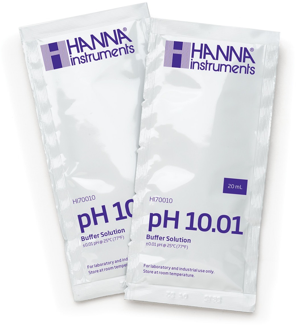 Калибровочный раствор рН 10,01 HANNA HI 70010P (20пакетов/20мл)