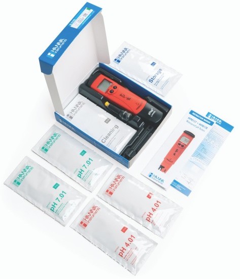 рН-метр/термометр карманный влагонепроницаемый HANNA HI 98128 pHep 5 (-2...+16 pH, pH/T) — миниатюра 2