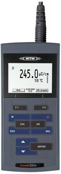 Портативный кондуктометр/солемер/термометр WTW inoLab 2CA300 Cond 3310 (EC/TDS/T, без датчиков) (0...1000 мСм/см) — миниатюра 4