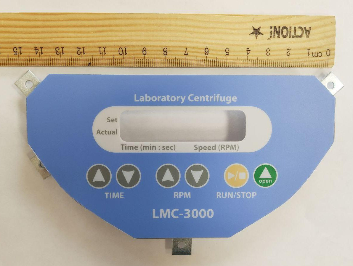 Передняя панель с наклейкой BS-010208-S18 к центрифуге BioSan LMC-3000