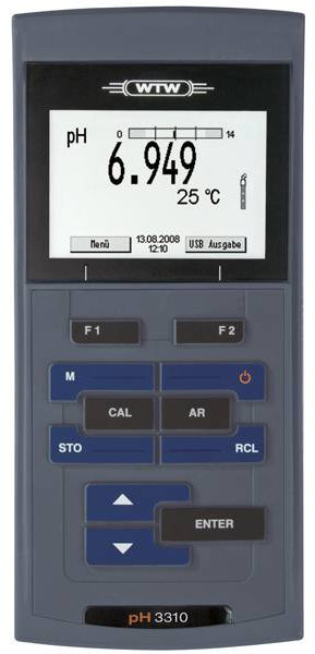 Портативный pH-метр/милливольтметр/термометр WTW 2AA310 ProfiLine pH 3310 (-2...+20 pH, pH/mV/T)