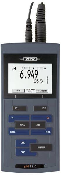 Портативный pH-метр/милливольтметр/термометр WTW 2AA310 ProfiLine pH 3310 (-2...+20 pH, pH/mV/T) — миниатюра 3