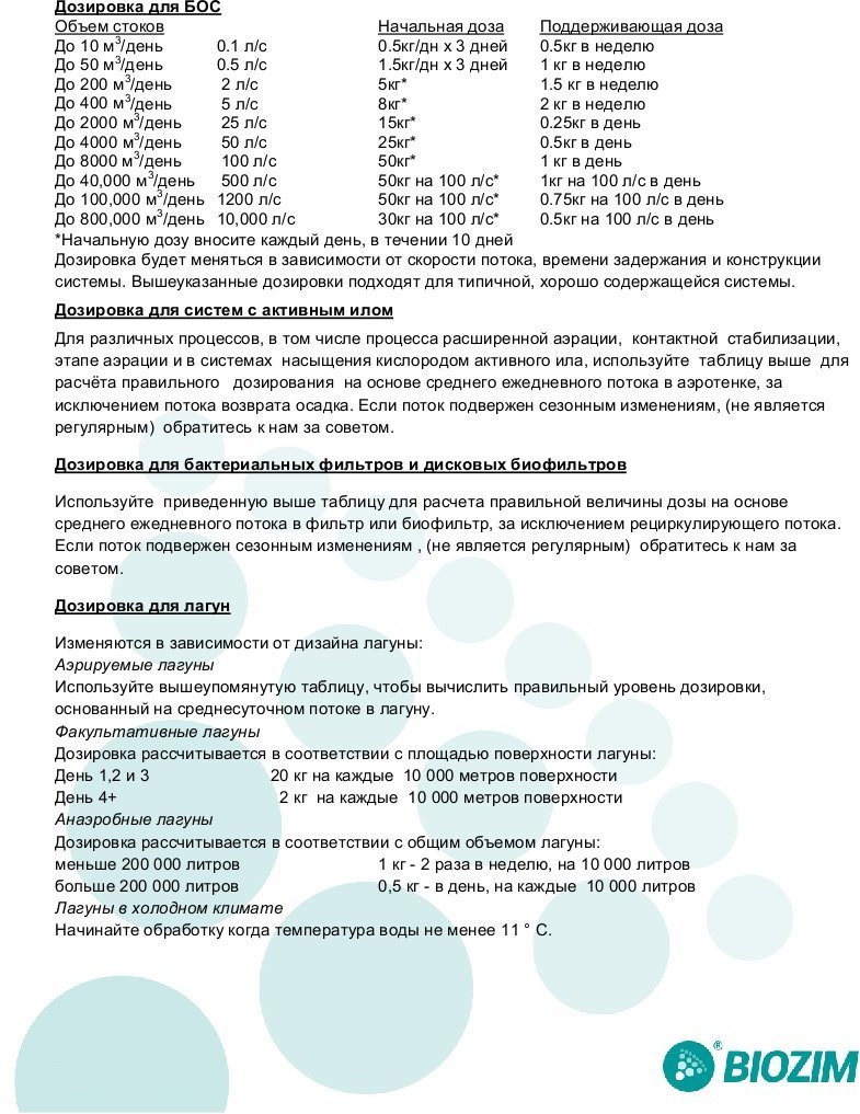Биопрепарат для использования в БОС BIOZIM B 500 (ведро/10кг) — миниатюра 2