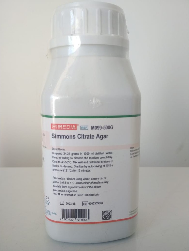 Цитратный агар Симмонса HiMedia M099-500G (уп/500 гр)