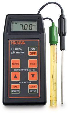 Портативный рН-метр/ОВП-метр/термометр HANNA HI 8424 (-2...+16 pH, pH/ORP/T)
