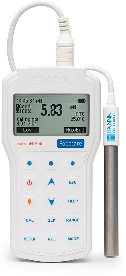 pH-тестер для пивной промышленности HANNA HI 98167 (-2...+20 pH)