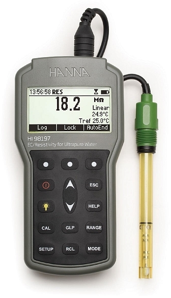 Портативный кондуктометр HANNA HI 98197 (0...1000 мСм/см)