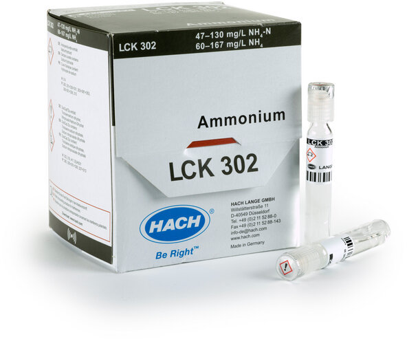 Кюветный тест для аммония HACH LCK302 (25 тестов)