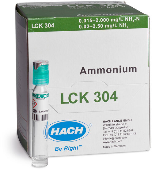 Кюветный тест для аммония HACH LCK304 (25 тестов)