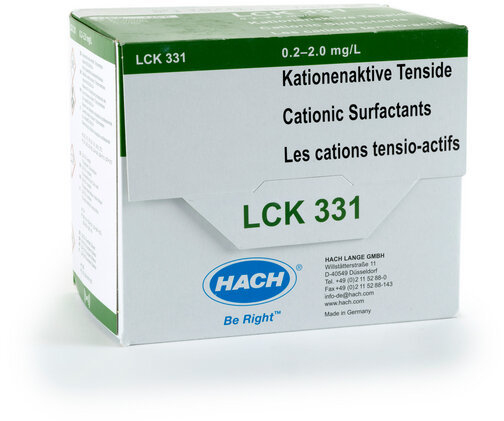 Кюветный тест для катионных ПАВ HACH LCK331 (25 тестов)