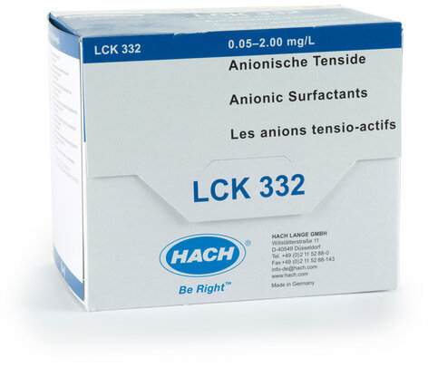Кюветный тест на ПАВ анионные HACH LCK332 (24 теста)