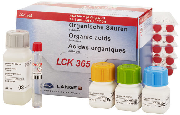 Кюветный тест для органических кислот HACH LCK365 (25 тестов)