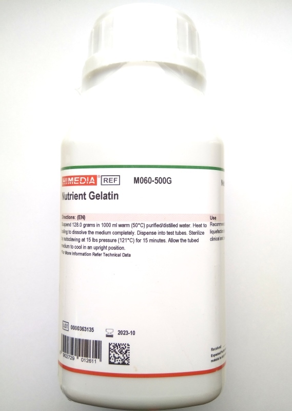 Питательный желатин HiMedia M060-500G (уп/500 гр)
