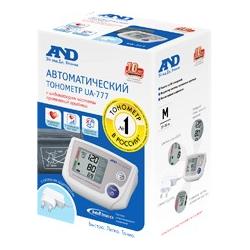 Автоматический тонометр со стандартной манжетой 22-32 см и сетевым адаптером AND UA-777 — миниатюра 3