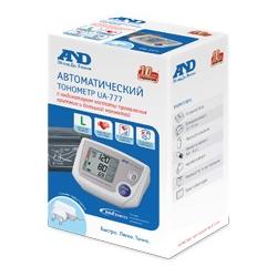 Автоматический тонометр с большой манжетой 32-45 см и сетевым адаптером AND UA-777L — миниатюра 3