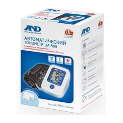 Автоматический тонометр со универсальной манжетой 23-37 см и адаптером AND UA-888AC — миниатюра 2