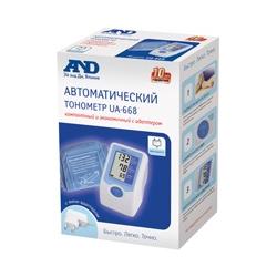 Автоматический тонометр с манжетой 22–32 см с адаптером AND UA-668AC — миниатюра 4