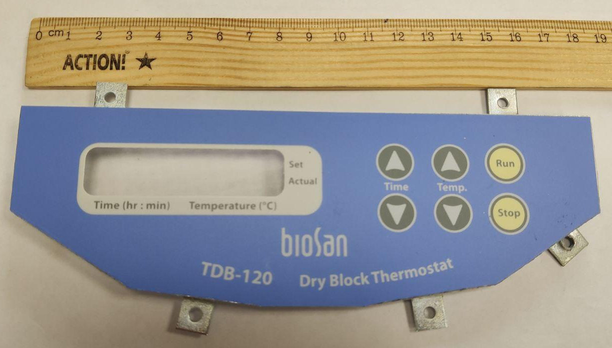 Передняя панель с наклейкой к термостату TDB-120 BioSan BS-010401-S20