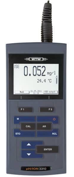 Портативный pH-метр/милливольтметр/термометр WTW 2GA310 ProfiLine pH/ION 3310 (-2...+20 pH, pH/mV/T)