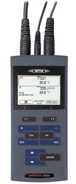 Портативный pH-метр/милливольтметр/кондуктометр/солемер WTW ProfiLine 2EA310 pH/Cond 3320 (-2...+20 pH)