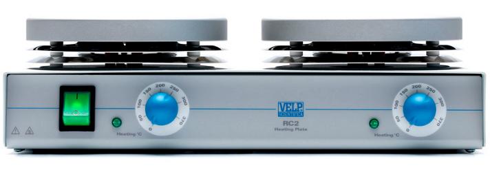Нагревательная плита двухместная Velp F20700430 RC2 (230 V, до 370 °C)