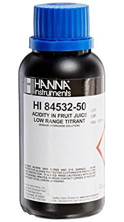 Титрант на кислотность фруктовых соков HANNA HI 84532-50 (120 мл)