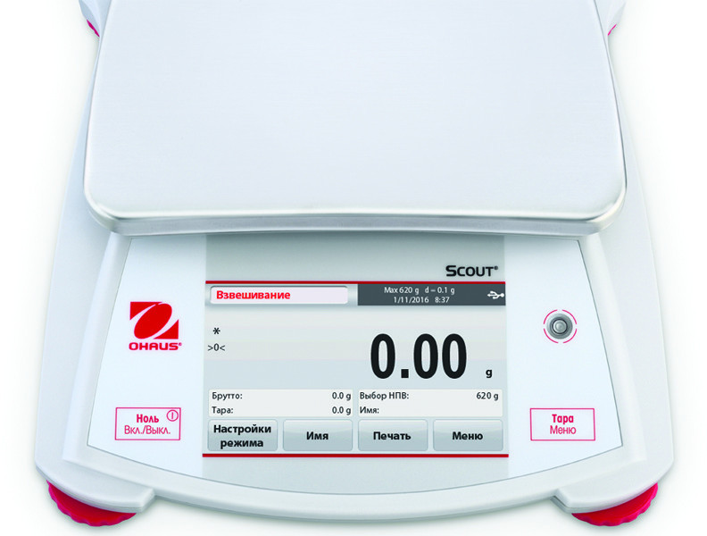 Электронные весы Ohaus Scout 30272129 (STX622) (620 г/0.01 г) — миниатюра 4