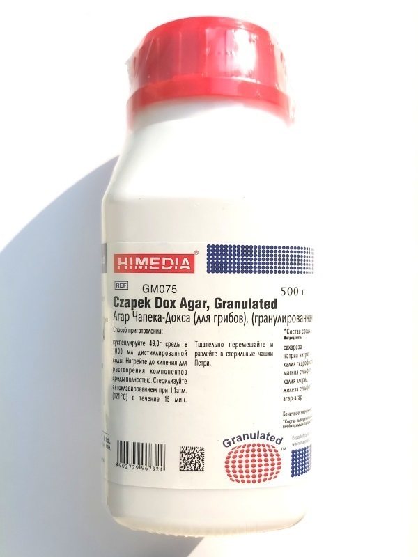 Агар Чапека-Докса для грибов HiMedia GM075-500G (уп/500 гр) — миниатюра 2
