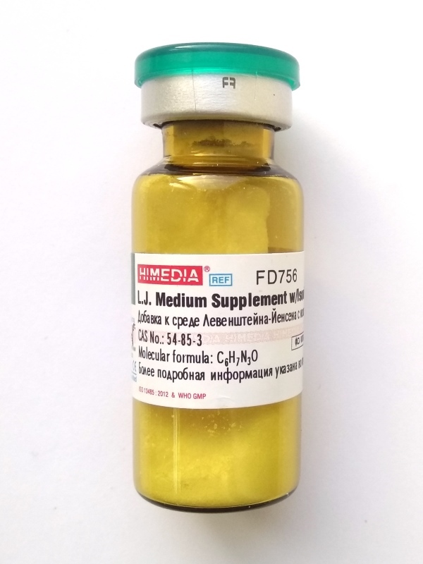 Добавка к среде Левенштейна-Йенсена с изониазидом HiMedia FD756-1VL (1 фл.х5 г)