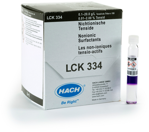 Кюветный тест на неионные ПАВ HACH LCK334 (0,1–20г/л, 25 шт.) — миниатюра 2