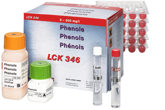 Кюветный тест на фенолы HACH LCK346 (5–150 мг/л, 24 шт.)