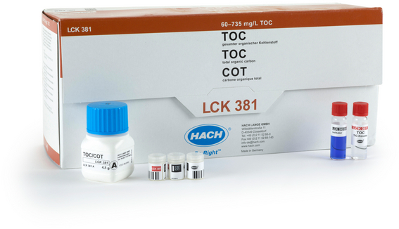 Кюветный тест на ООУ HACH LCK381 (60–735мг/л, 25 шт.) — миниатюра 2
