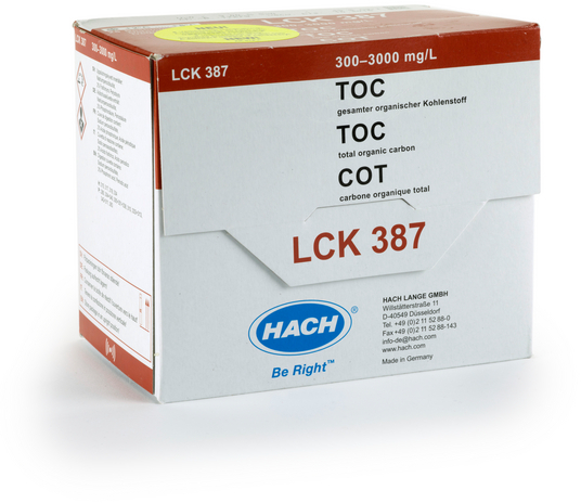 Кюветный тест на ООУ HACH LCK387 (300–3000мг/л, 25 шт.) — миниатюра 2