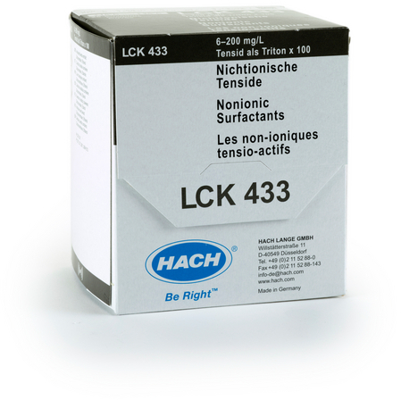 Кюветный тест на неионные ПАВ HACH LCK433 (6–200мг/л, 25 шт.) — миниатюра 2