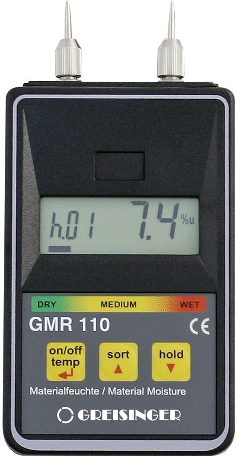 Влагомер древесины и строительных материалов GREISINGER GMR 110 (600101) (0...100%)