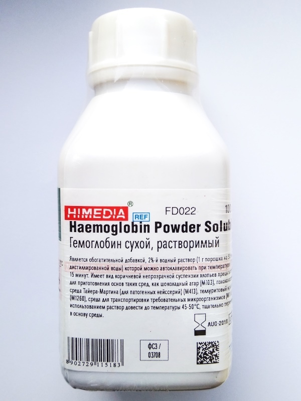 Гемоглобин сухой HiMedia FD022-100G (100 г)