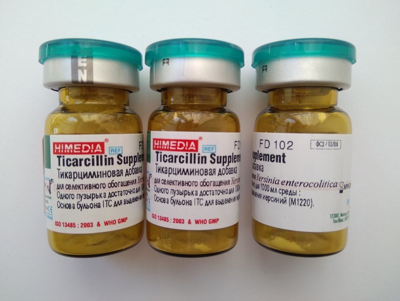 Добавка тикарциллиновая HiMedia FD102-5VL (1уп.х5фл.)