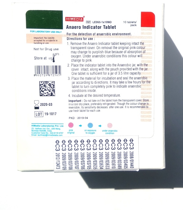 Индикатор разрежения для анаэростатов HiMedia LE065-10NO (10 шт.) — миниатюра 2