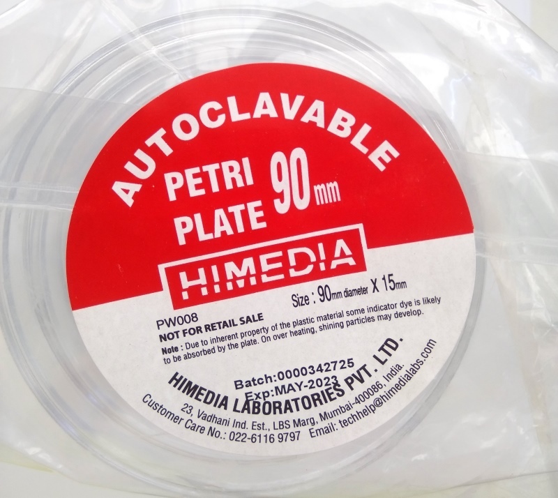 Чашки Петри 150х20 мм для биотестов автоклавир HiMedia PW011-1X10NO (10 шт.)