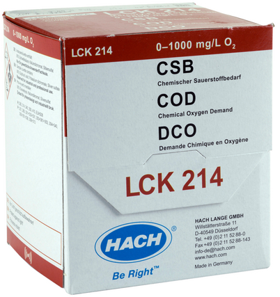 Кюветный тест на ХПК HACH LCK214 (25 тестов) — миниатюра 2