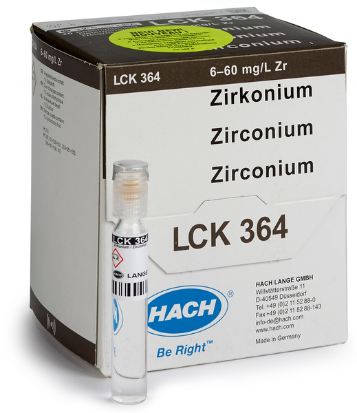 Кюветный тест на цирконий HACH LCK364 (24 теста)