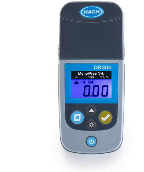 Портативный колориметр DR300 HACH LPV445.99.26110 (монохлорамин/свободный аммоний) — миниатюра 2