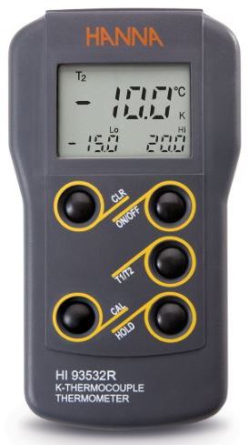 Термопарный термометр K-типа HANNA HI93532R (-200...+999 °С)