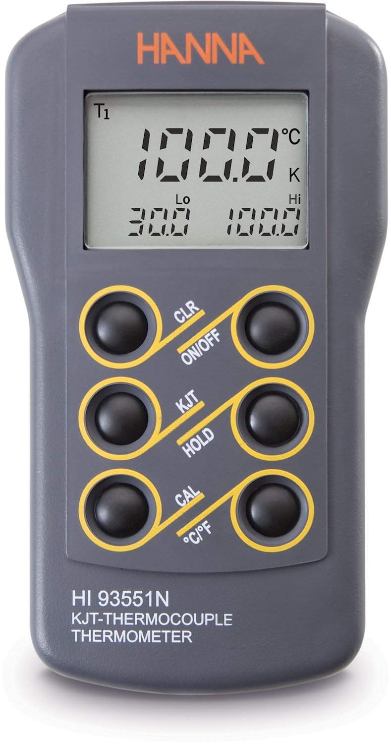 Термопарный термометр K, J, T-типа HANNA HI93551N (-200...+999 °С)