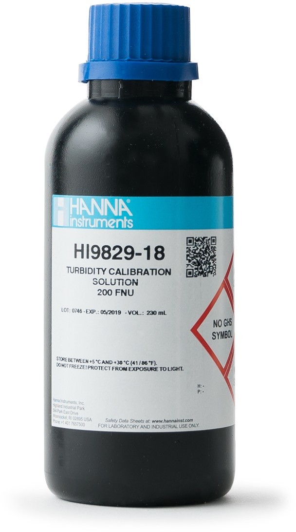Раствор для калибровки мутности 200 FNU HANNA HI9829-18 (230 мл)