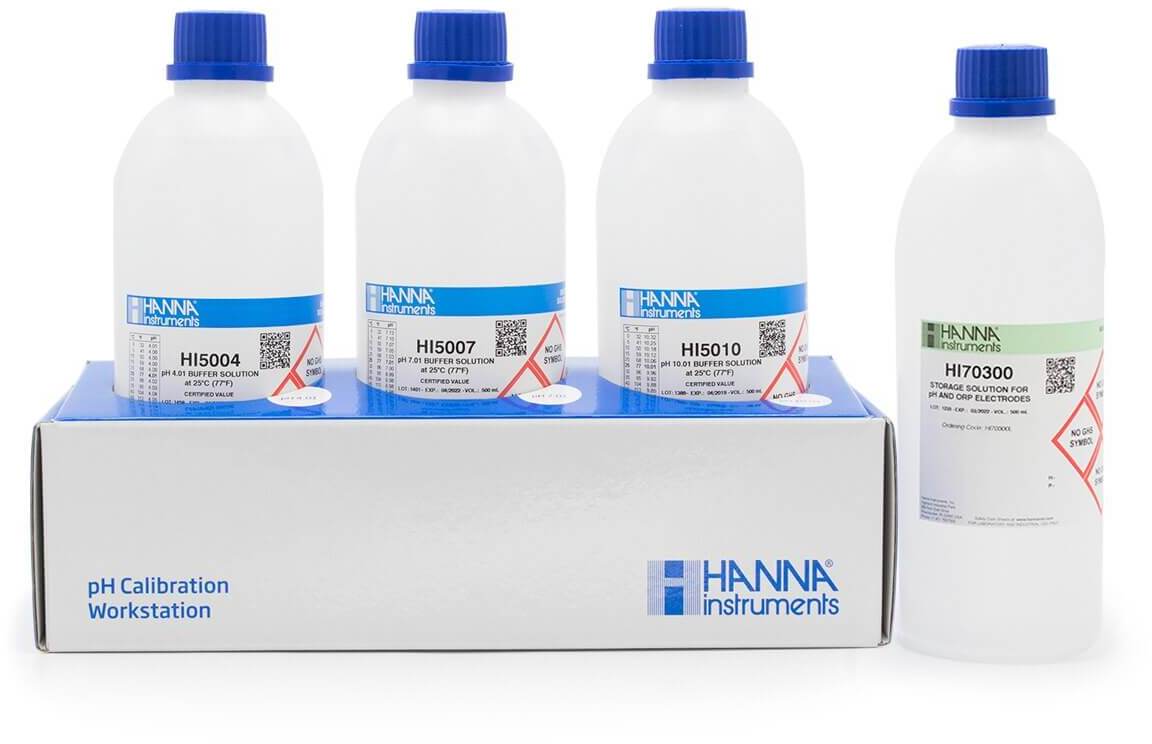Растворы для технической калибровки pH 4.01, 7.01 и 10.01 HANNA HI54710-10 (4 x 500 мл)