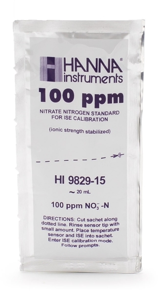 Стандартные нитраты 100 ppm HANNA HI9829-15 (25 x 25 мл)
