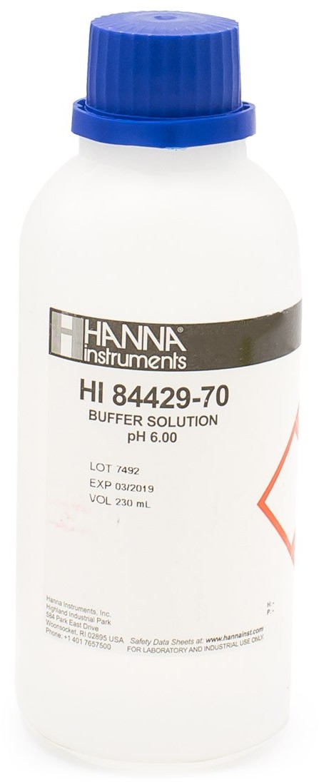 Раствор для калибровки pH 6.00 HANNA HI84429-70 (6 x 230 мл)
